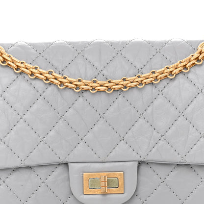 Chanel Aged Calfskin Quilted 2.55 Reissue 225 Flap Grey 8 of 14