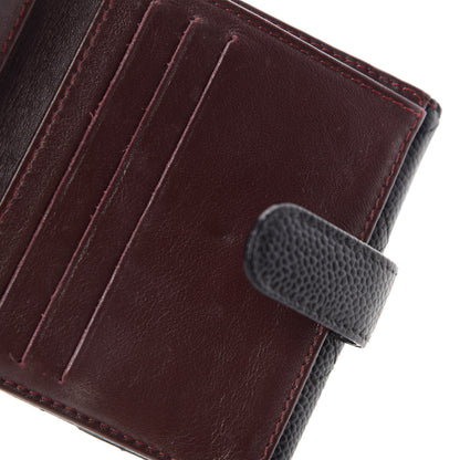 Chanel Caviar Quilted Compact French Flap Wallet Black 6 of 9