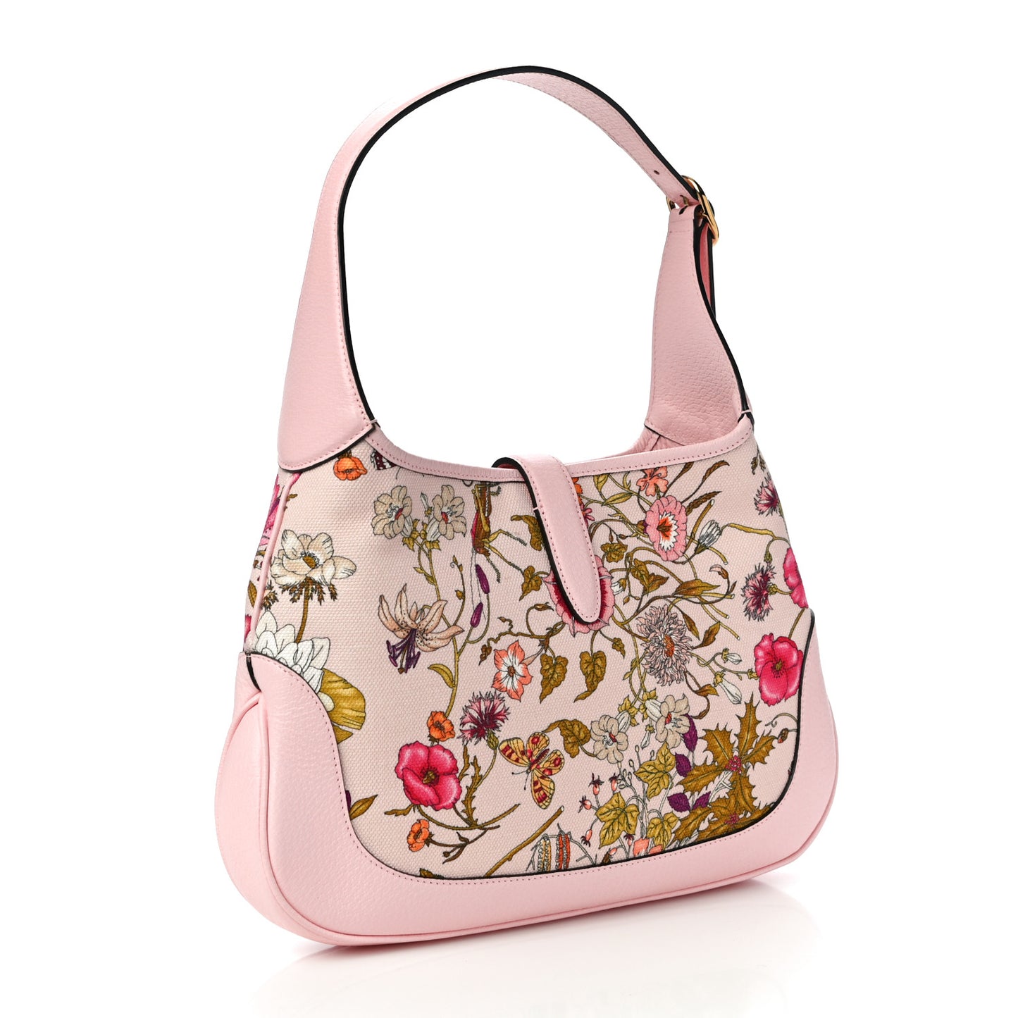 Canvas Flora Medium Jackie Hobo Light Pink
