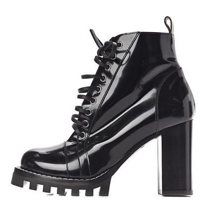 Louis Vuitton Patent Calfskin Star Trail Ankle Boots 38.5 Black 1 of 10