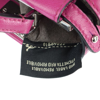 Fendi Nappa Micro Peekaboo Iconic Satchel Magenta 8 of 8