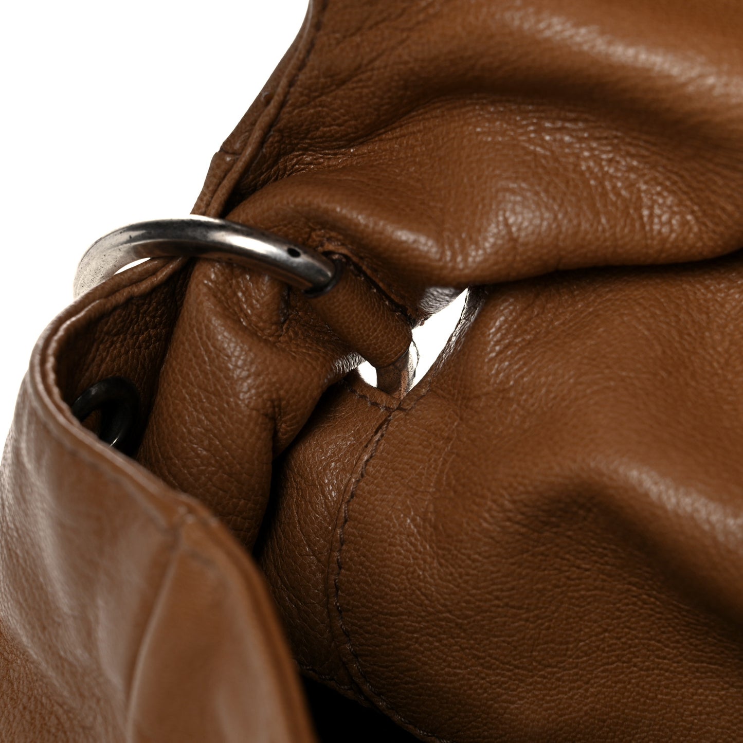 Calfskin Nadja Shoulder Bag Tan