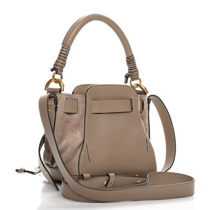 Chloe Suede Calfskin Small Owen Bucket Bag Motty Grey 4 of 7