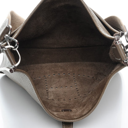 Hermes Taurillon Clemence Evelyne III PM Etoupe 7 of 7