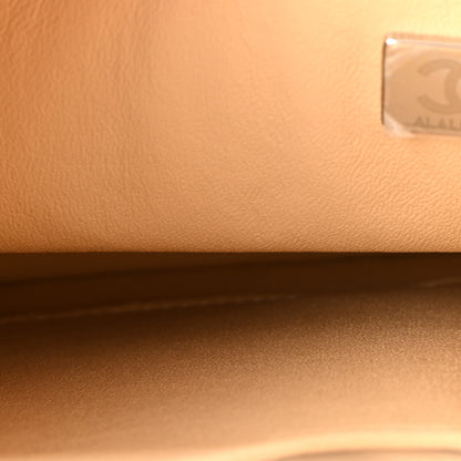 Chanel Caviar Quilted Medium Double Flap Beige Clair 7 of 10