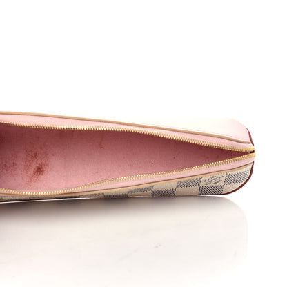 Louis Vuitton Damier Azur Elizabeth Pencil Pouch Rose Ballerine 5 of 7