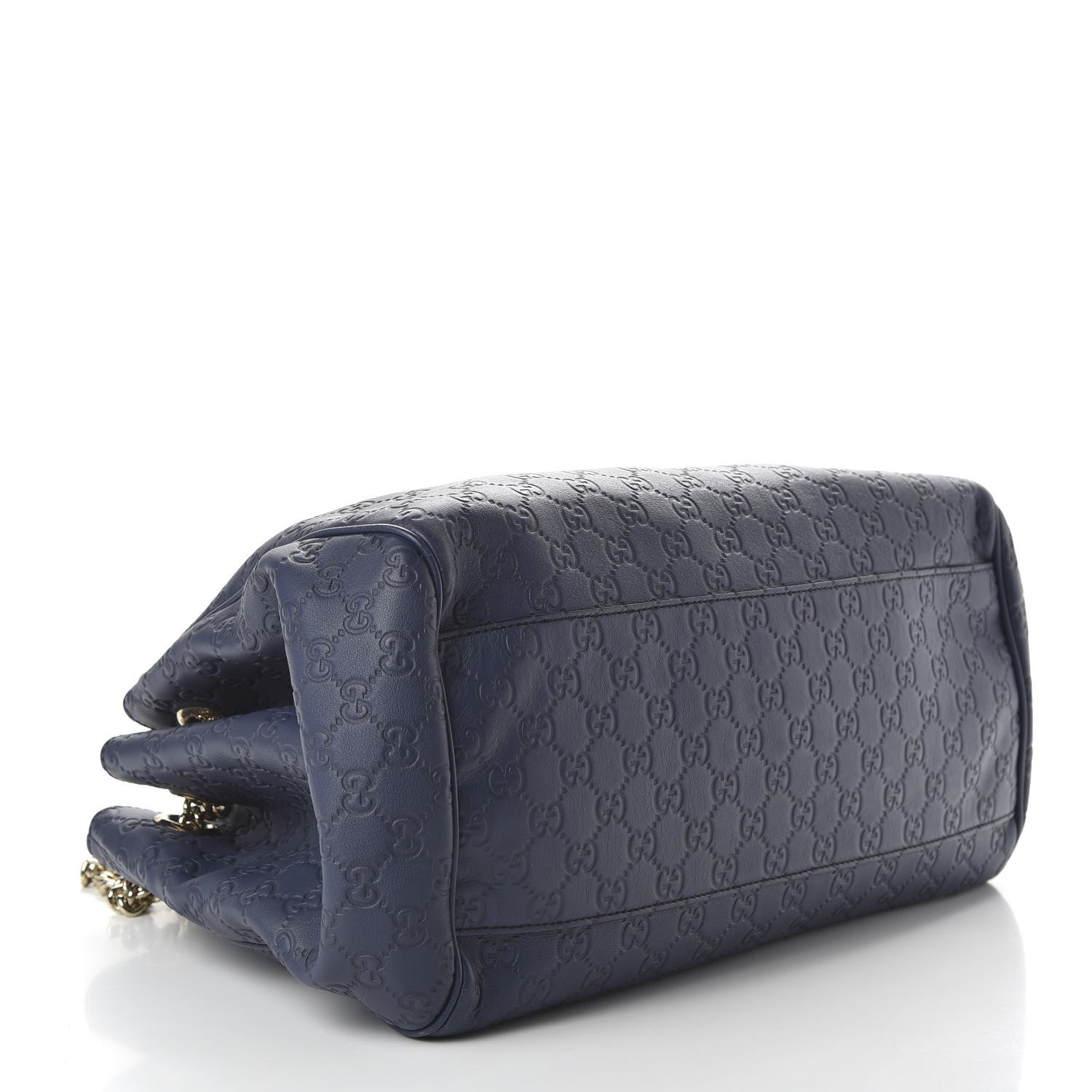 Gucci Guccissima Medium Emily Shoulder Bag Blue 4 of 12