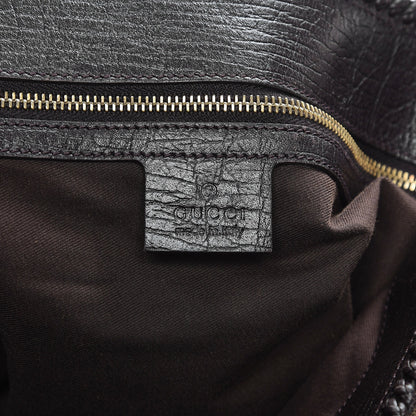 Gucci Monogram Large Horsebit Chain Hobo Dark Brown 6 of 14