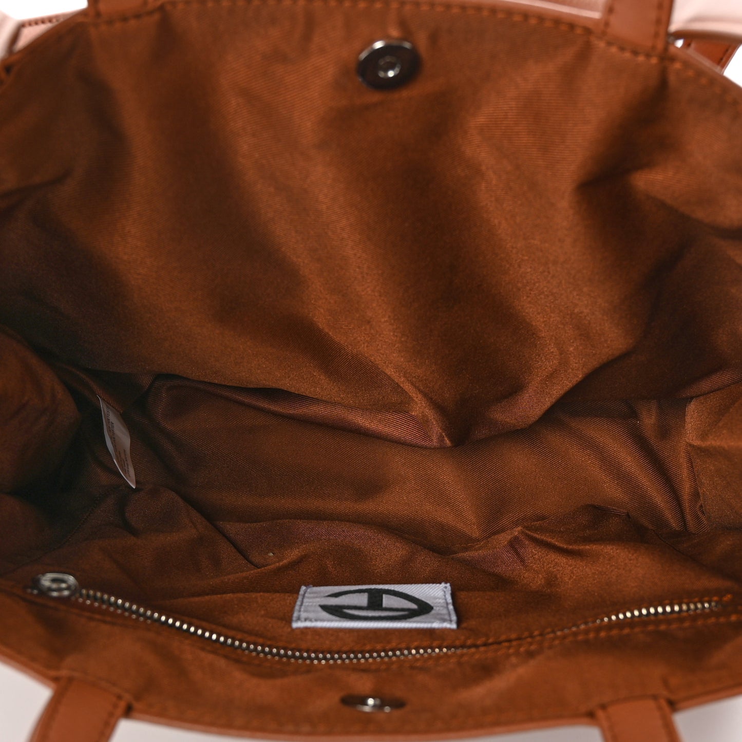 Vegan Leather Medium Shopping Bag Tan