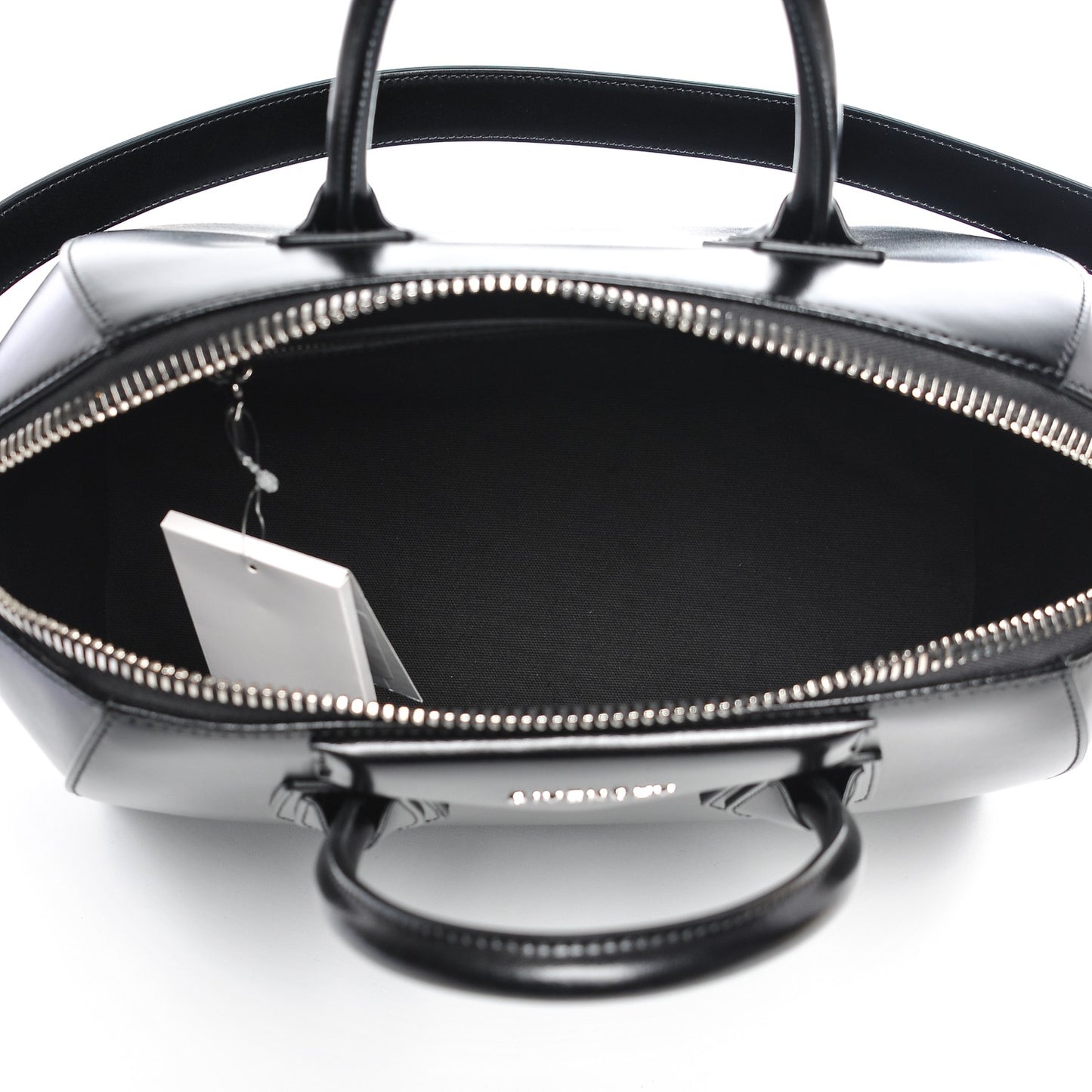 Shiny Lord Calfskin Medium Antigona Black