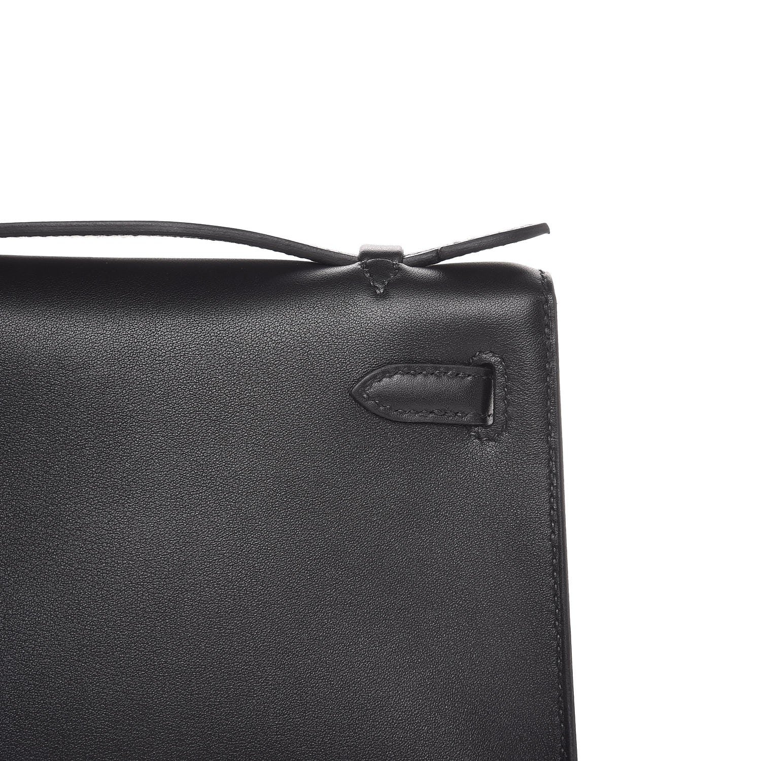 Hermes Swift Kelly Pochette Clutch Black 8 of 24