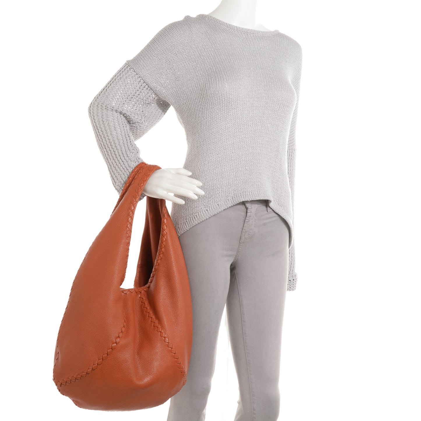 Cervo Deerskin Large Hobo Copper