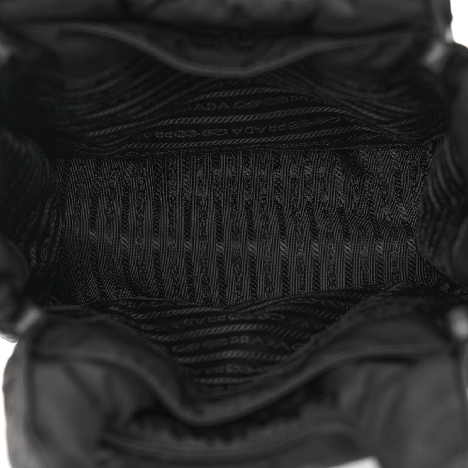 Prada Re-Nylon Soft Padded Small Double Handled Shoulder Bag Black 5 of 11