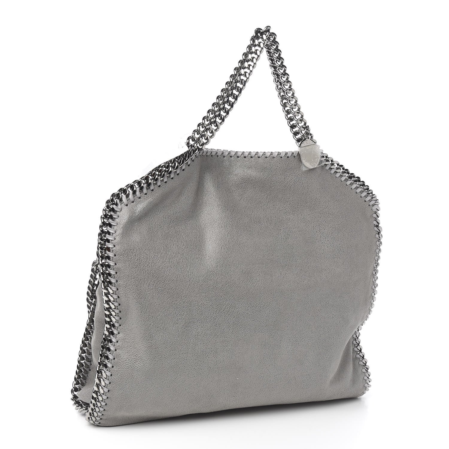 Stella McCartney Shaggy Deer Falabella Fold Over Tote Grey 2 of 9