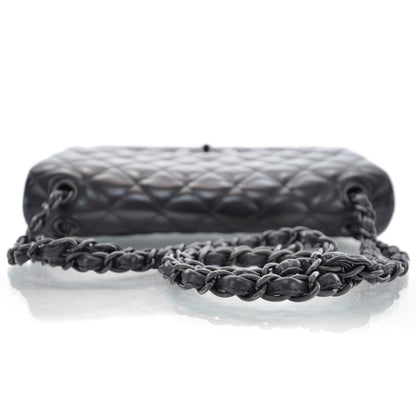 Chanel Lambskin Quilted Jumbo Flap Black BHW 11P 5 of 10