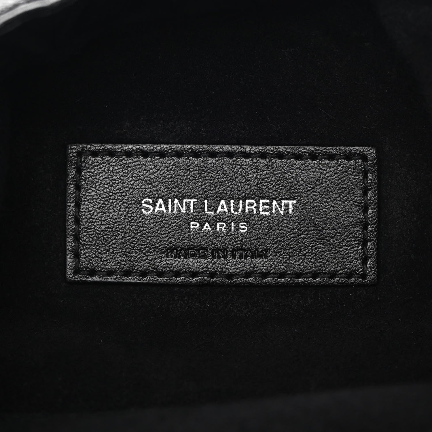Saint Laurent Calfskin Pac Ruched Hobo Black 6 of 10
