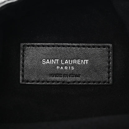 Saint Laurent Calfskin Pac Ruched Hobo Black 6 of 10