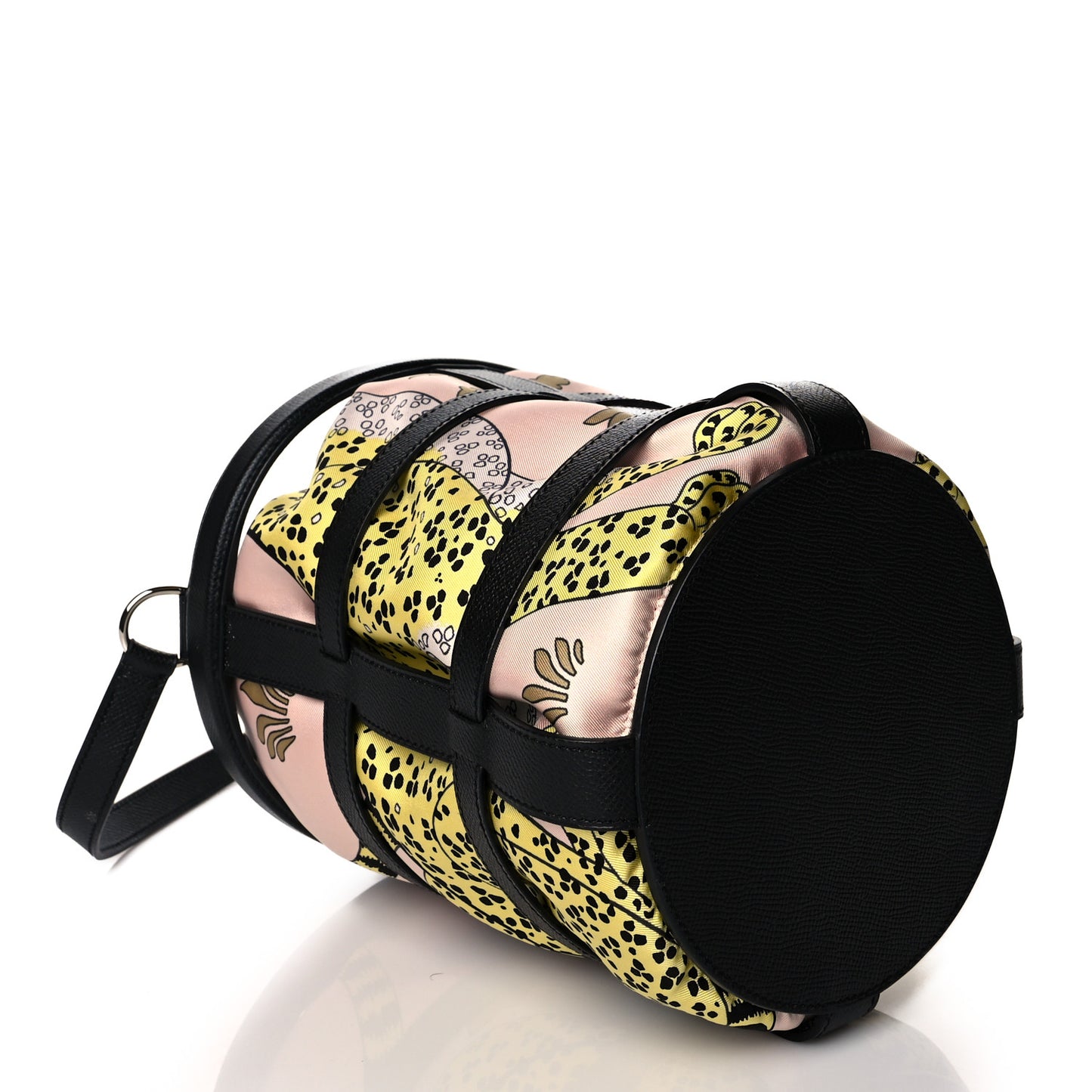 Epsom Silk Les Leopards Musardine Bag Black