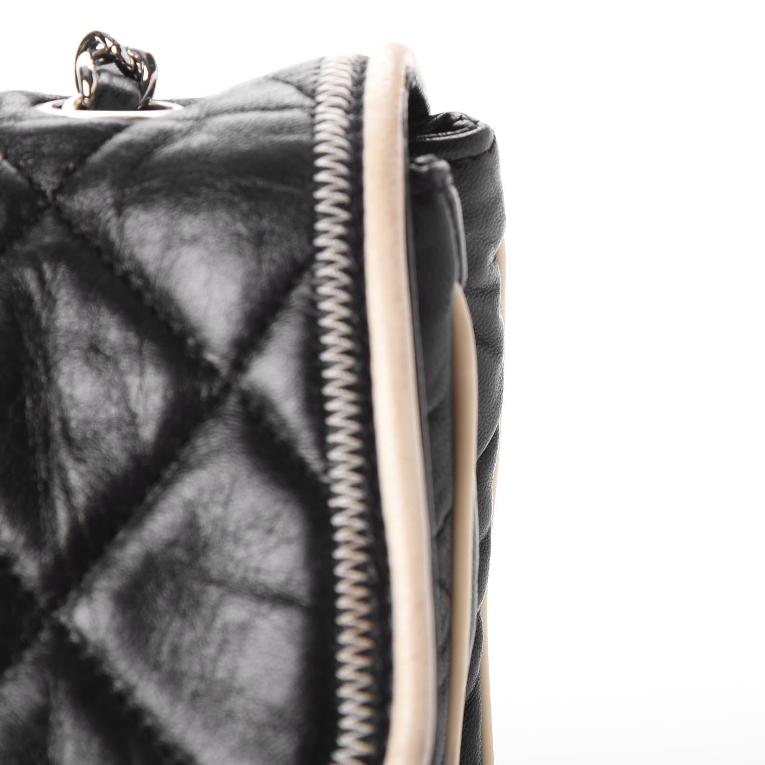 Chanel Lambskin East West Accordion Flap Black 14 of 23