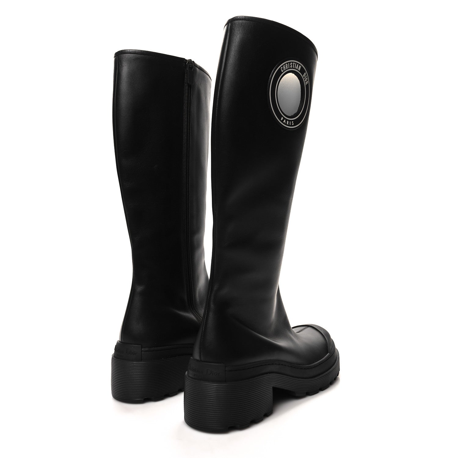 Christian Dior Nappa Symbol Boots 40.5 Black 4 of 7