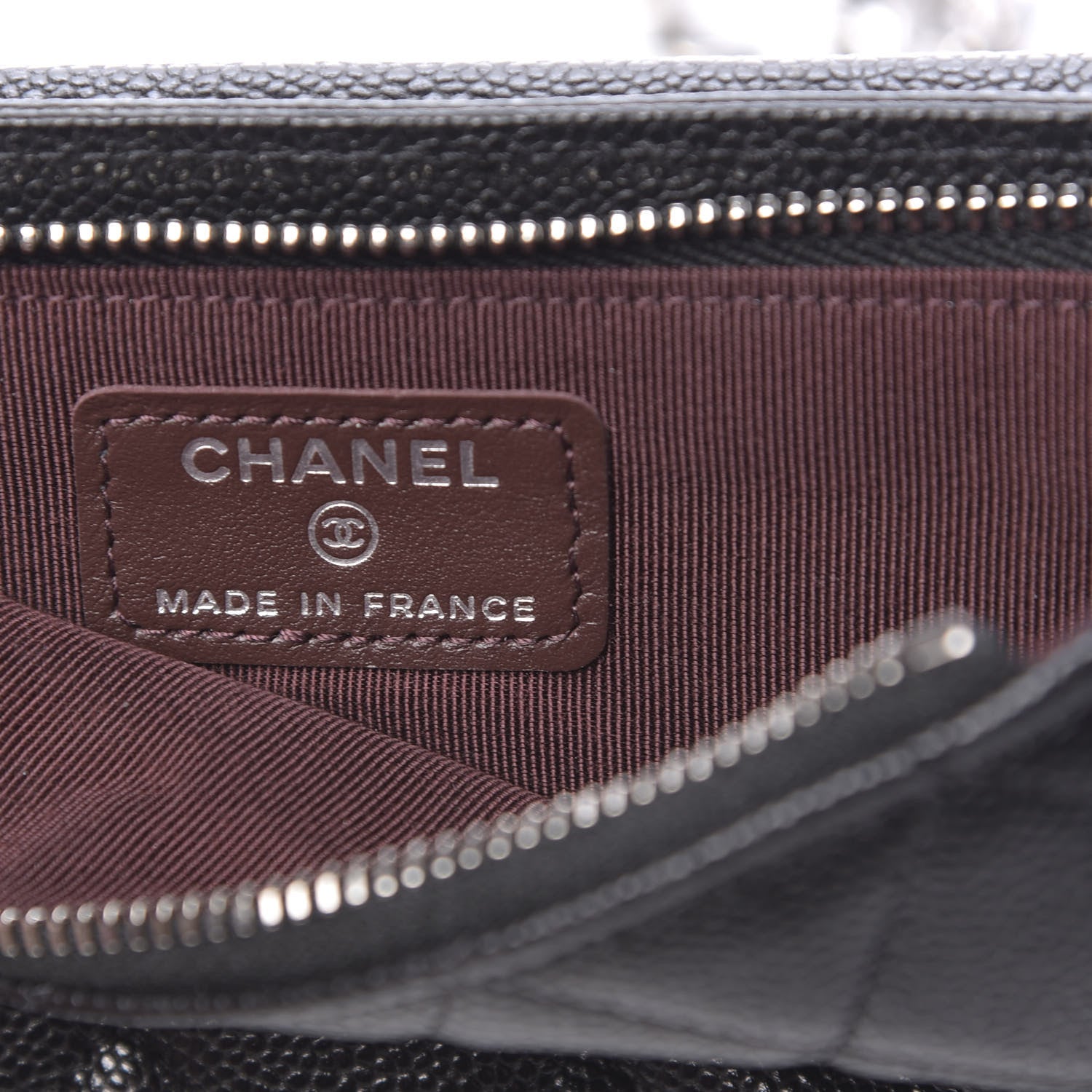 Chanel Caviar Quilted Zip Phone Case Black 8 of 14