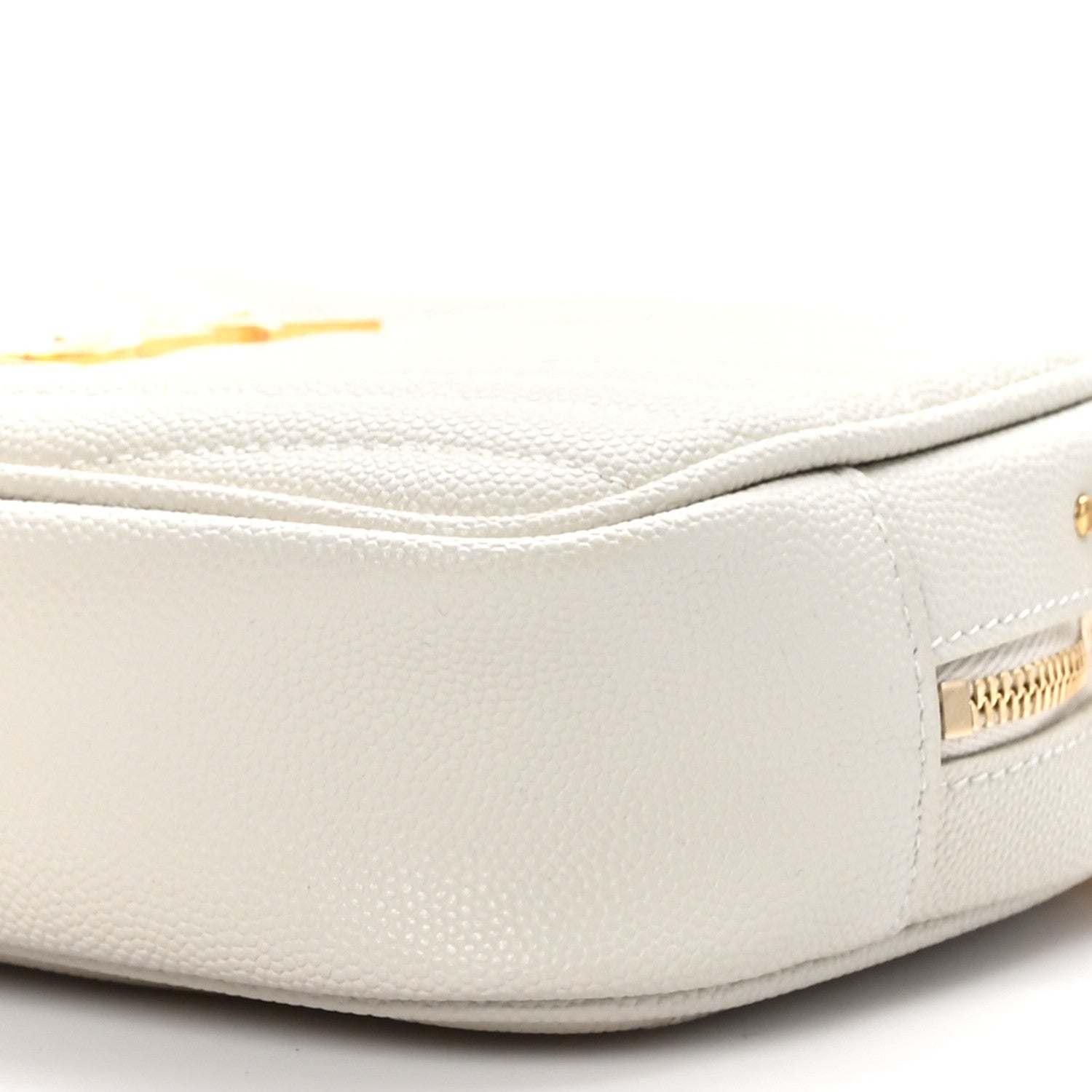 Saint Laurent Grain De Poudre Matelasse Monogram Mini Lou Camera Bag Crema Soft 10 of 12