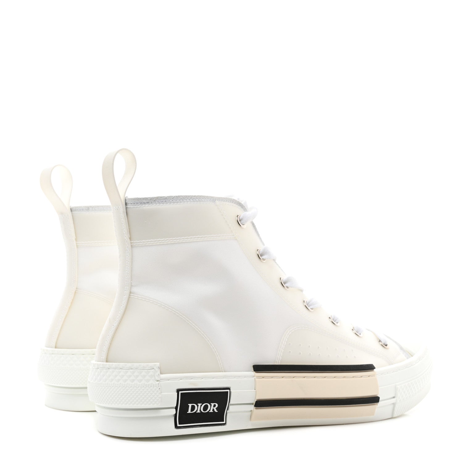 Christian Dior Canvas Mens B23 High Top Sneakers 42.5 White 4 of 10