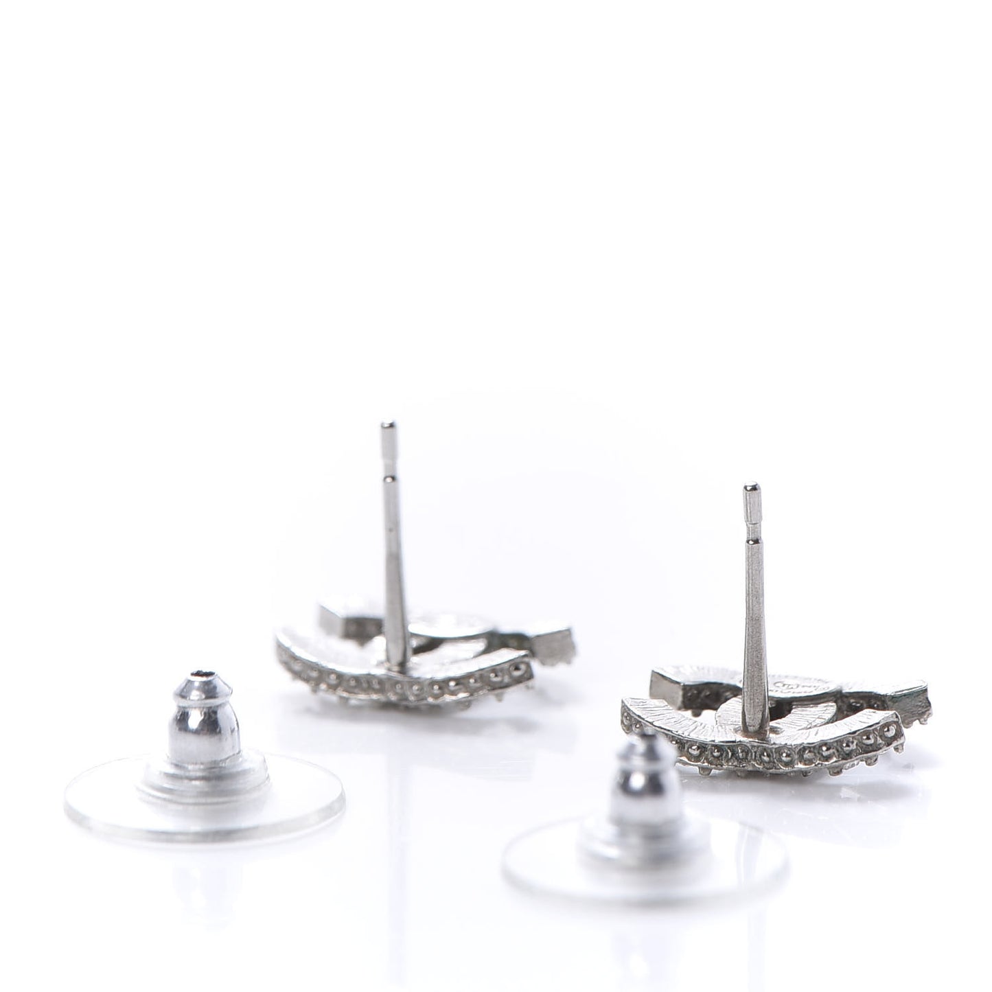 Crystal Mini Timeless CC Earrings Silver