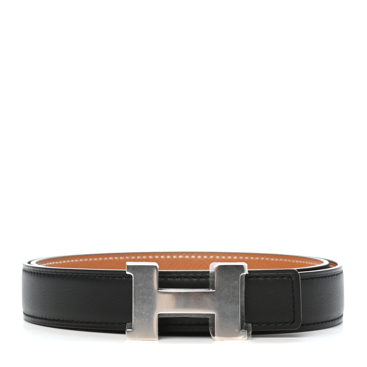 Hermes Swift Epsom 24mm Mini Constance H Belt 75 Black Gold 1 of 9