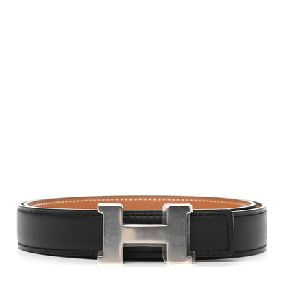 Hermes Swift Epsom 24mm Mini Constance H Belt 75 Black Gold 1 of 9