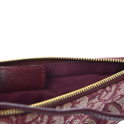 Christian Dior Monogram Mini Saddle Pochette Burgundy 8 of 10