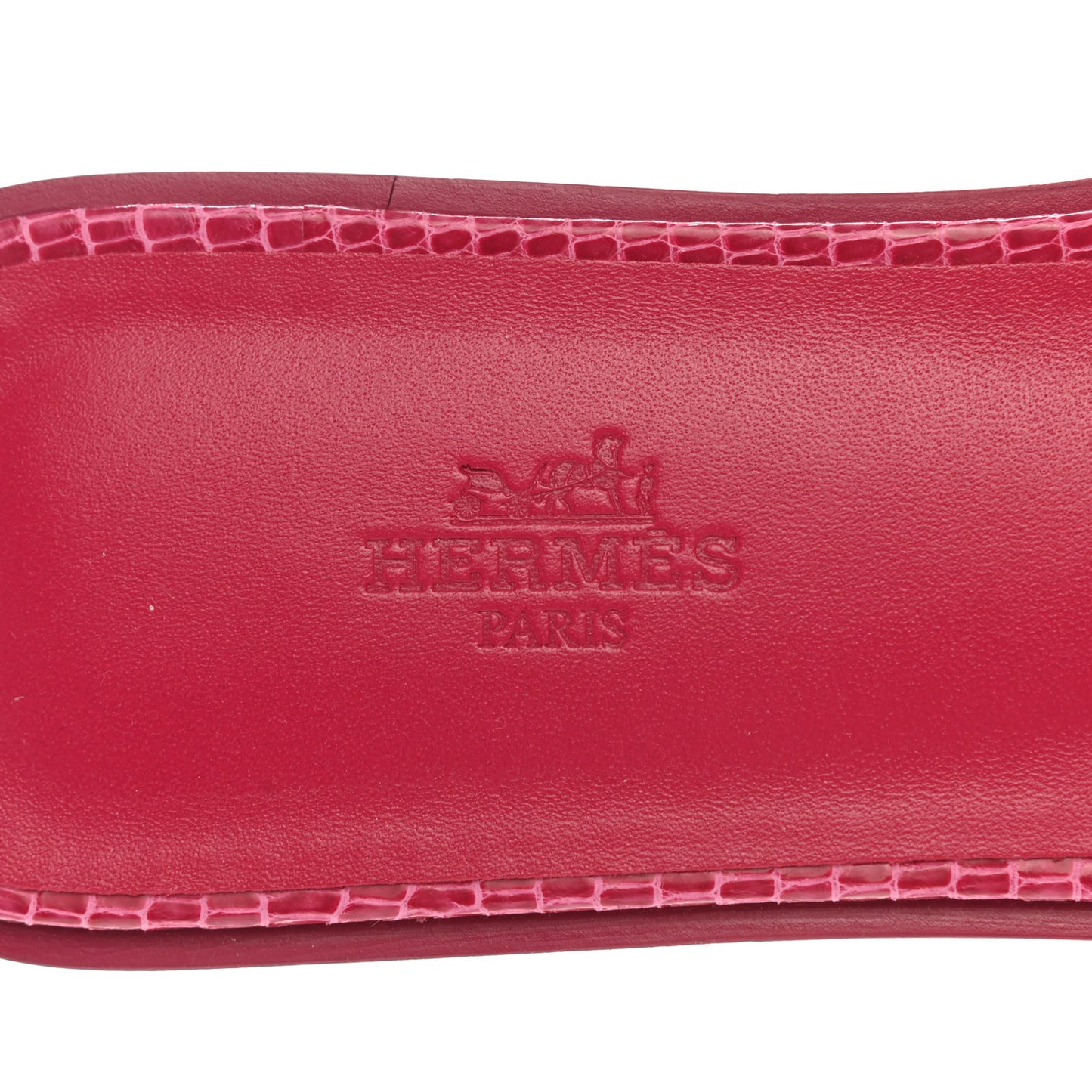 Lizard Oran Sandals 40 Fuchsia