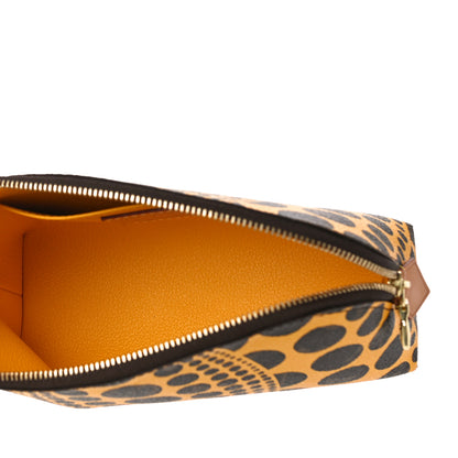 Louis Vuitton Monogram Kusama Pumpkin Dots Cosmetic Pouch Yellow 5 of 9