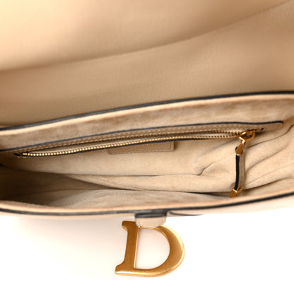 Christian Dior Grained Calfskin Saddle Bag Sable 5 of 11