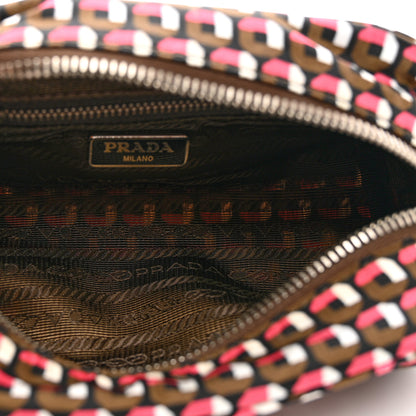 Prada Nylon Tessuto Stampato Cosmetic Pouch Rosa 5 of 6