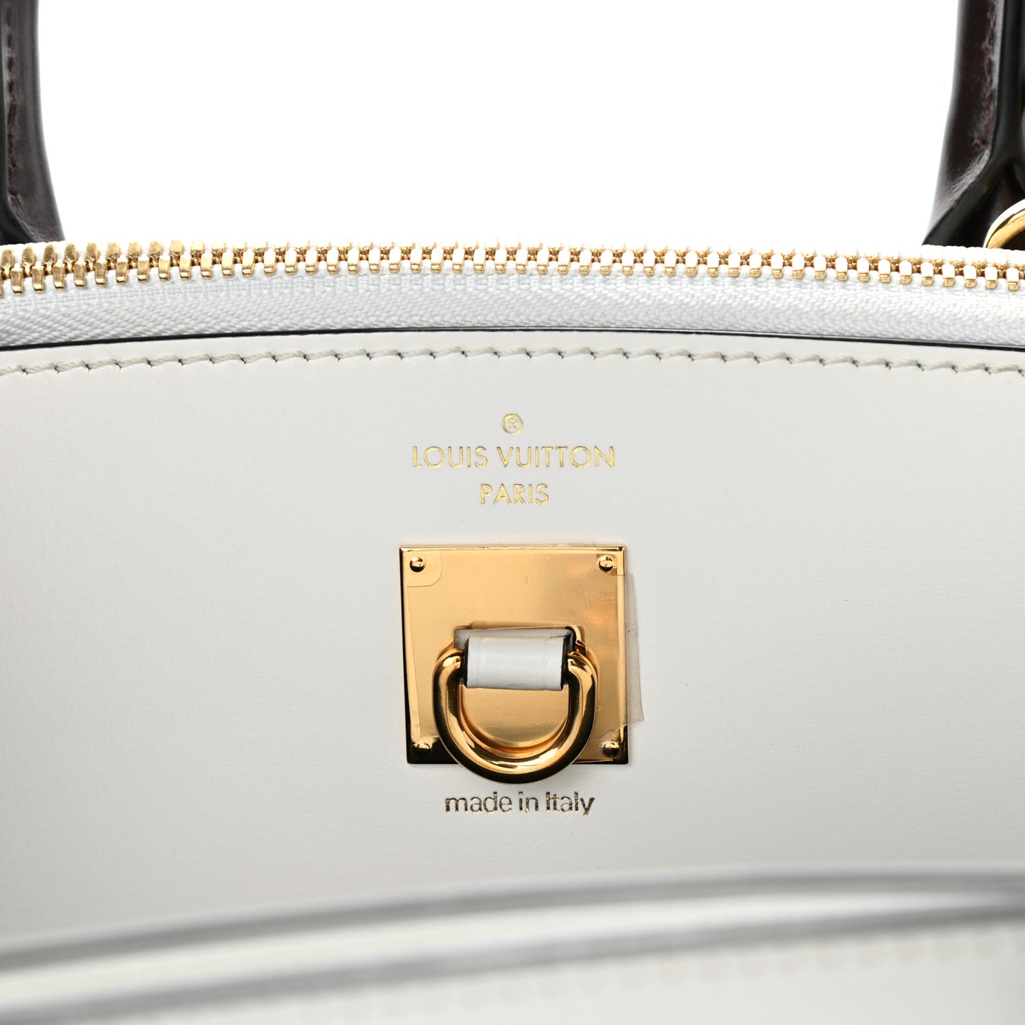 Calfskin Monogram City Steamer MM Black White