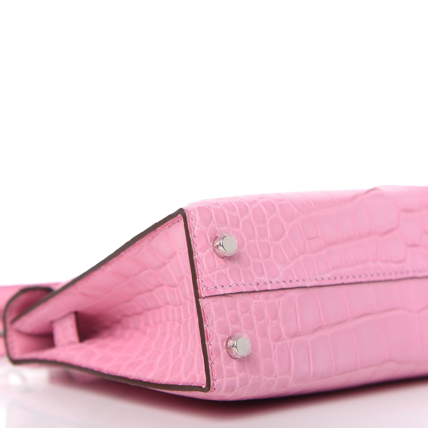 Matte Alligator Mini Kelly Sellier 20 5P Pink