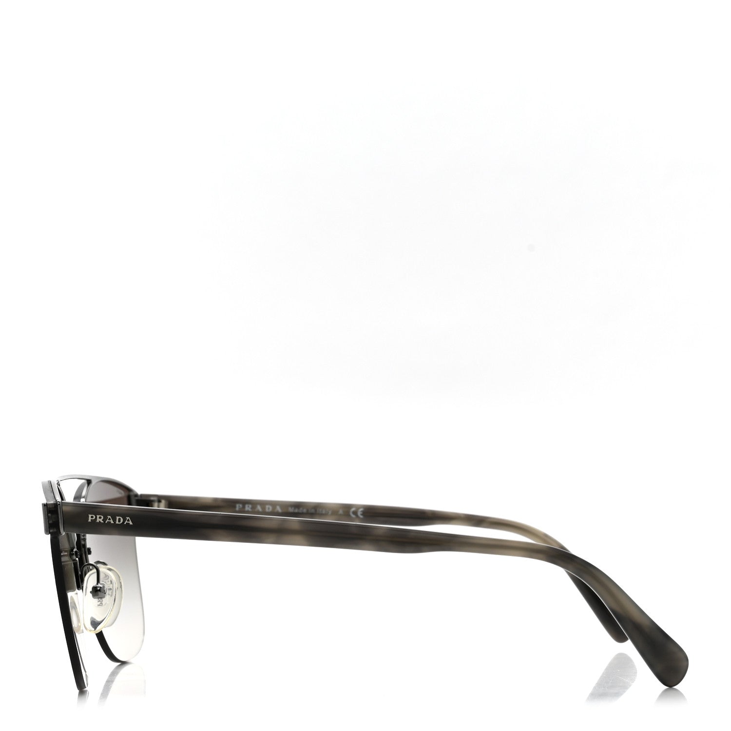 Prada Cat Eye Sunglasses SPR 67T Silver 3 of 8