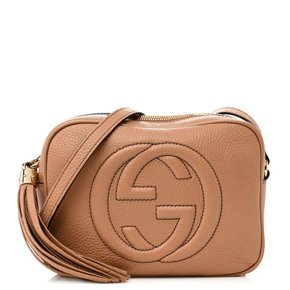 Gucci Pebbled Calfskin Small Soho Disco Bag Camelia 1 of 18