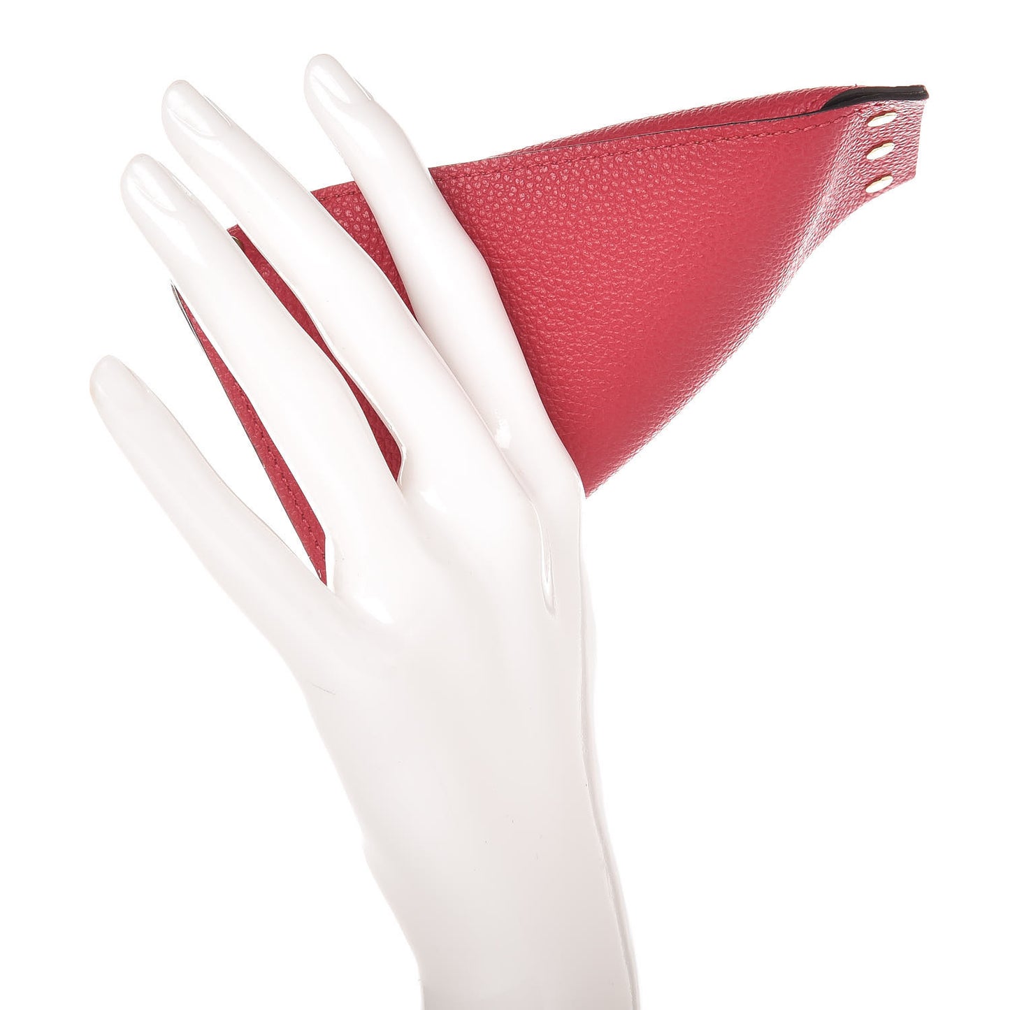 Calfskin Berlingot Key Holder Fuchsia