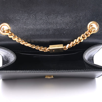 Saint Laurent Grain De Poudre Small Monogram Kate Satchel Black 4 of 6