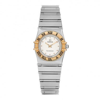 Omega Stainless Steel 18K Yellow Gold 22mm Constellation Quartz Watch White 795.1080 1 of 4