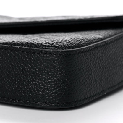 Louis Vuitton Empreinte Pochette Felicie Chain Wallet Black 9 of 12