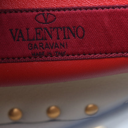 Valentino Garavani Lambskin Leopard Print Medium Rockstud Spike Shoulder Bag Ivory 6 of 8