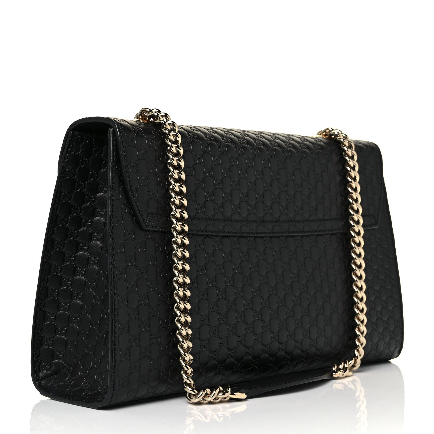 Gucci Microguccissima Medium Emily Chain Shoulder Bag Black 5 of 21