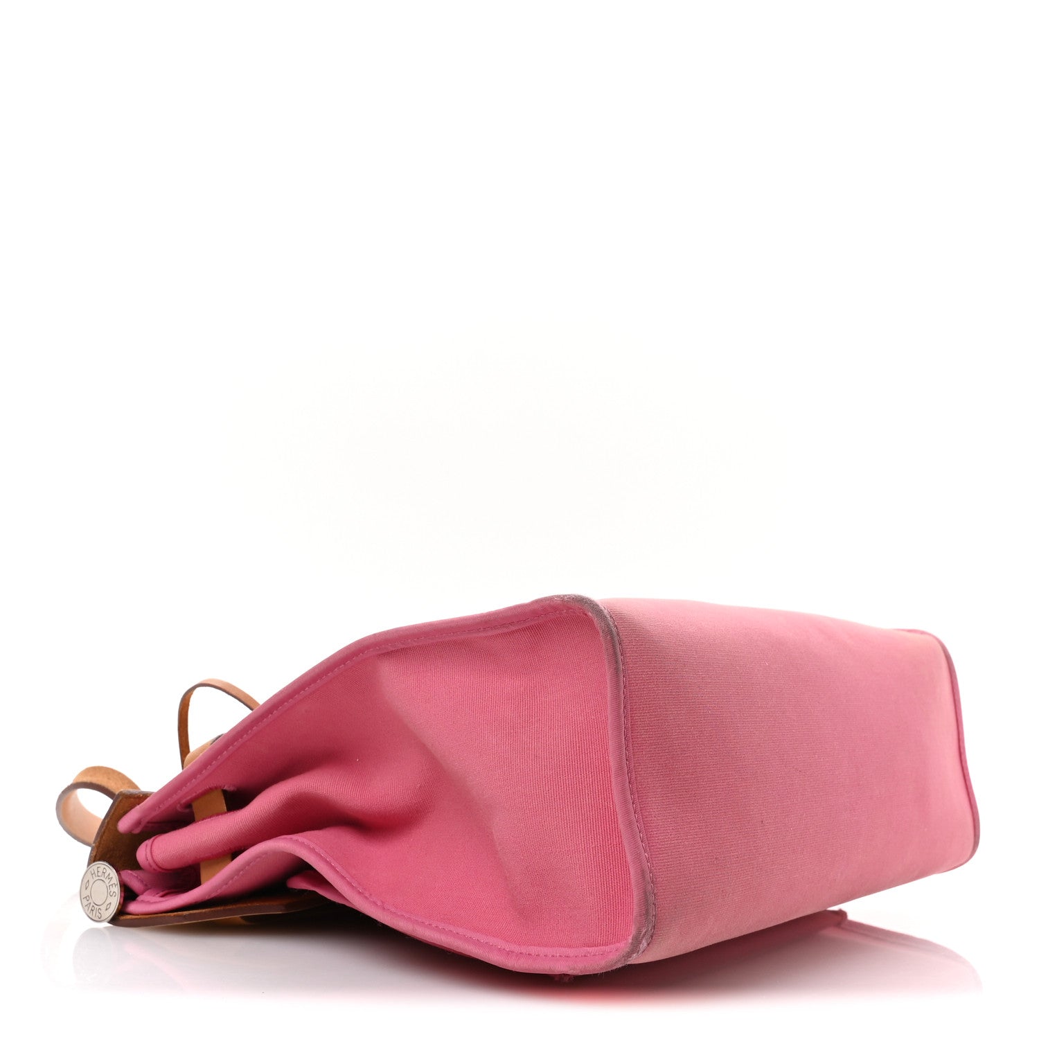 Hermes Vache Hunter Toile Herbag Zip 31 PM Rose Lipstick Natural 5 of 13