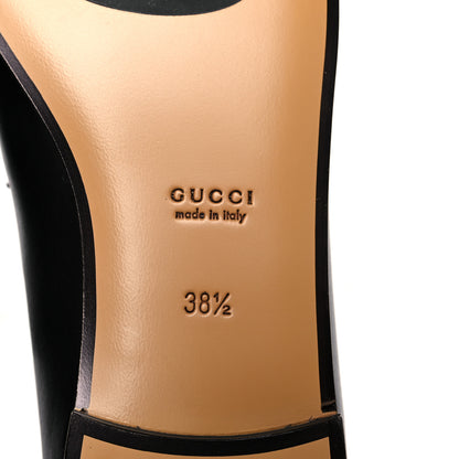Gucci Calfskin Womens Jordaan Loafers 38.5 Black 6 of 9