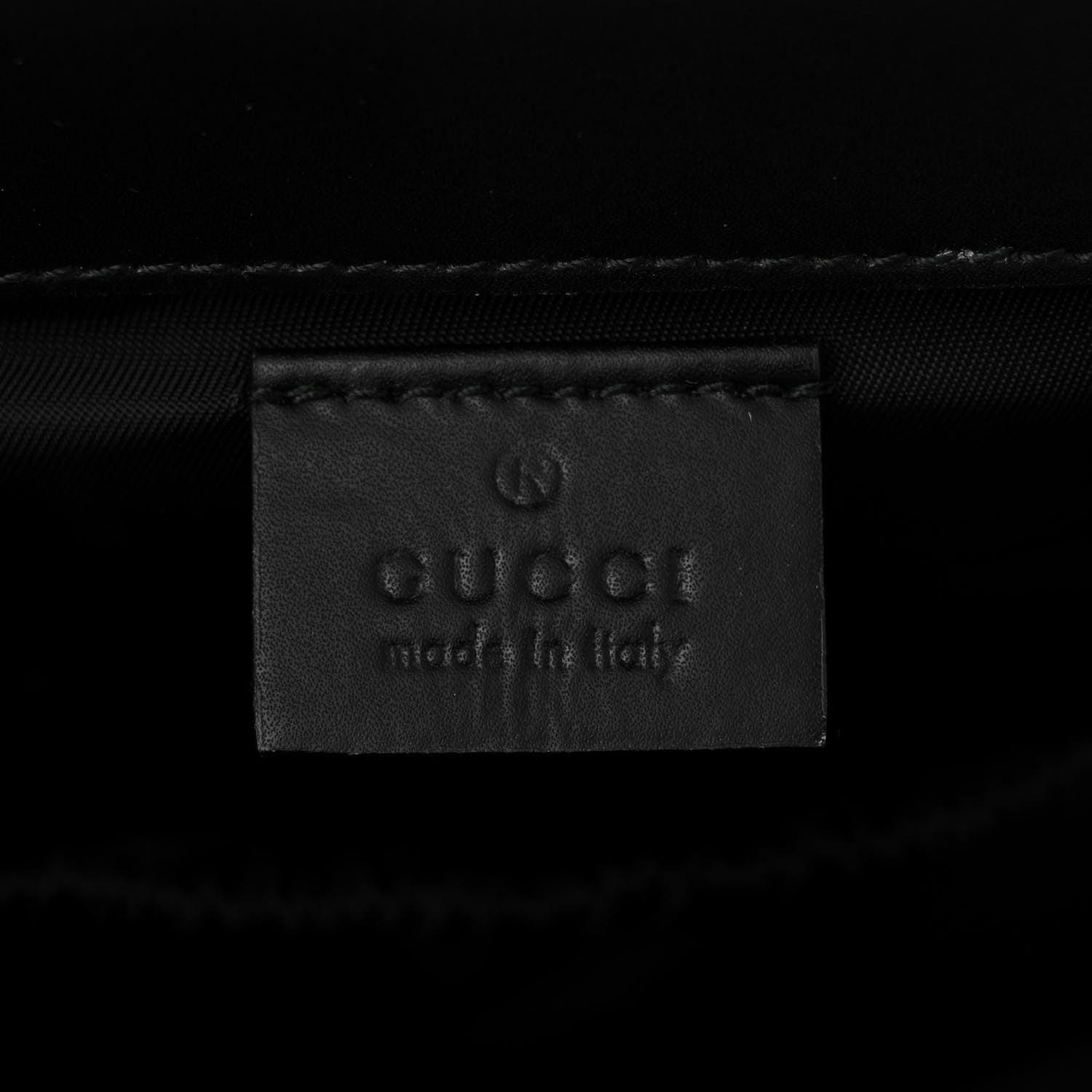 Gucci GG Supreme Monogram Web Messenger Diaper Bag Black Grey 7 of 11