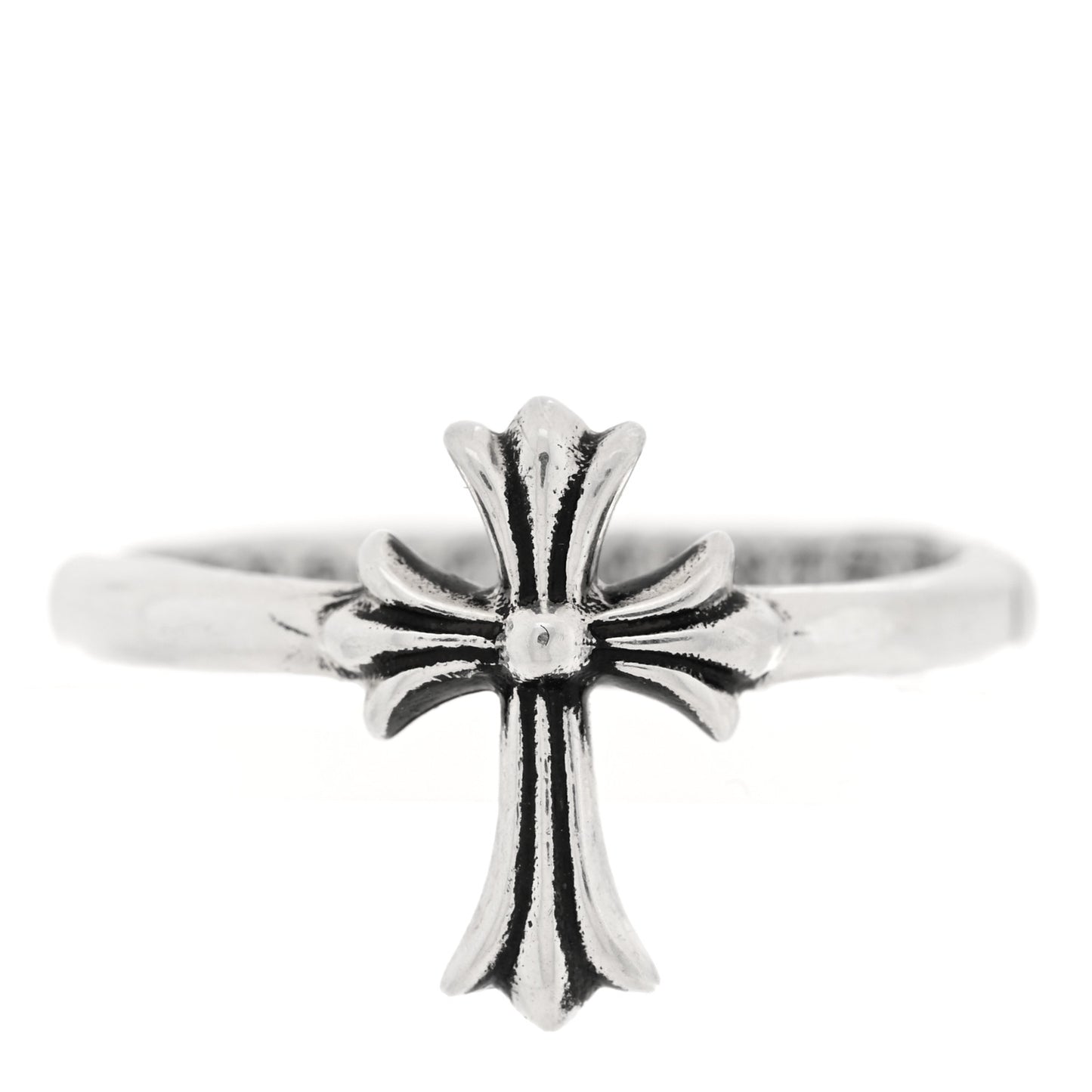 Sterling Silver Bubblegum Cross Ring 60 9