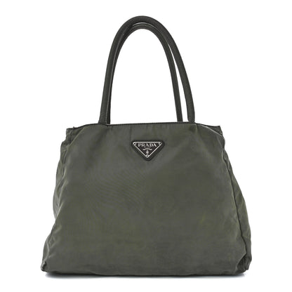 Prada Tessuto Nylon Tote Green 1 of 11
